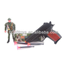 16cm black color with soft bullet toy gun